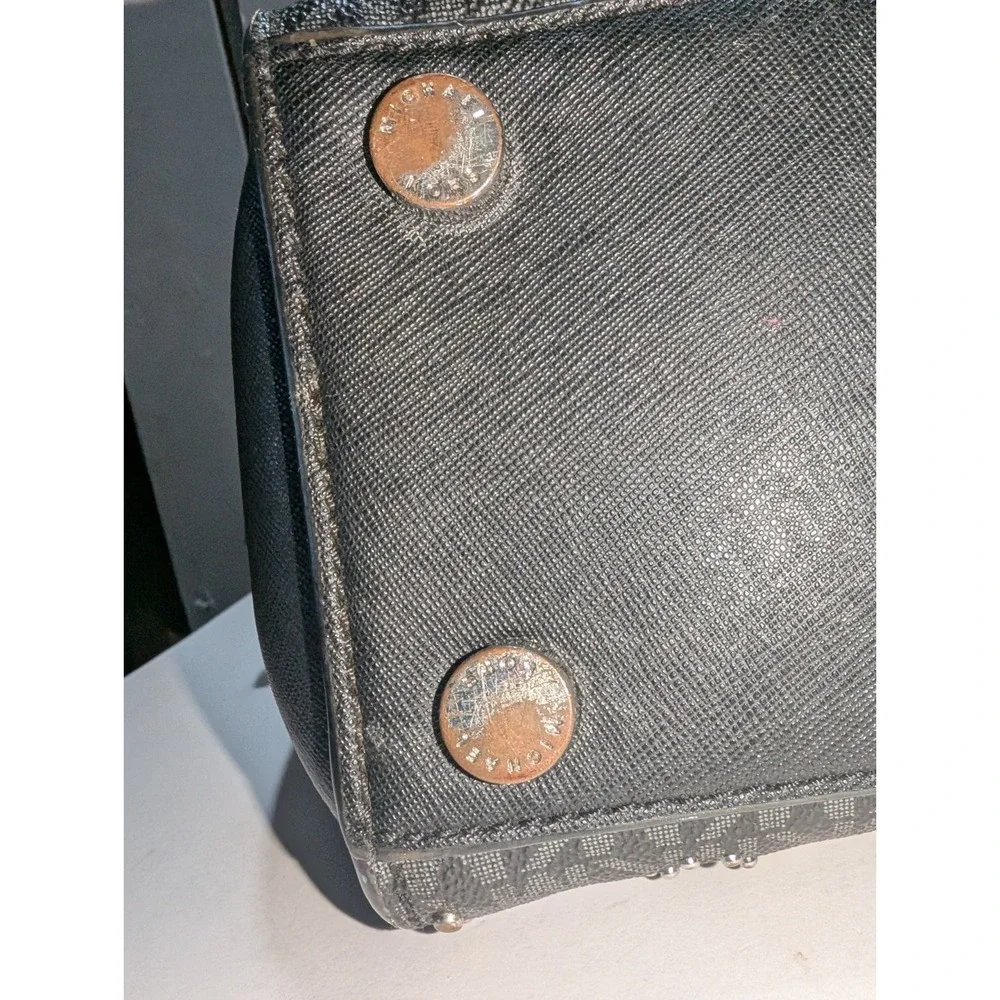 Michael Kors Selma Black Studded Hand Bag Cross Body‎ No Strap